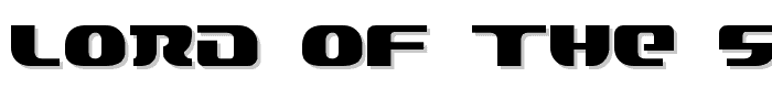 Lord of the Sith font
